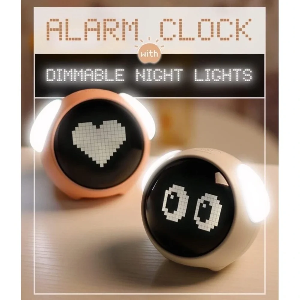 MikoDream Alarm clock,‎ Night Light, Voice-activated,Temperature Detection